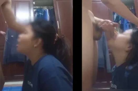 Đâm lút cán vô miệng làm em tí ói