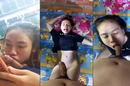 Tranh thủ lúc vắng khách em cong mông lên nhún p3